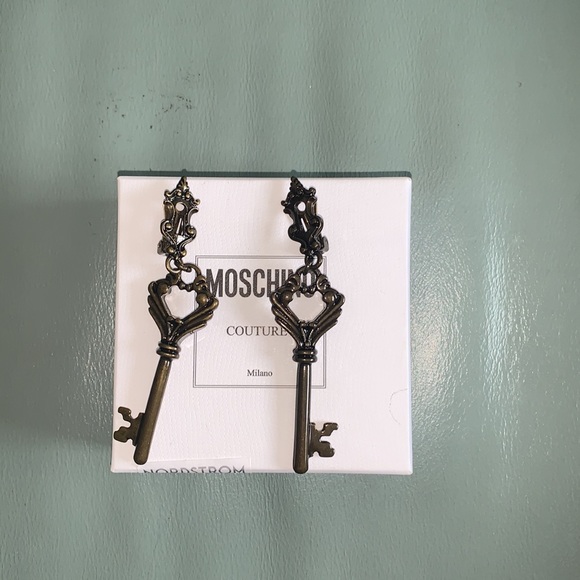 Moschino Skeleton Key Clip-On Earrings - Picture 4 of 6